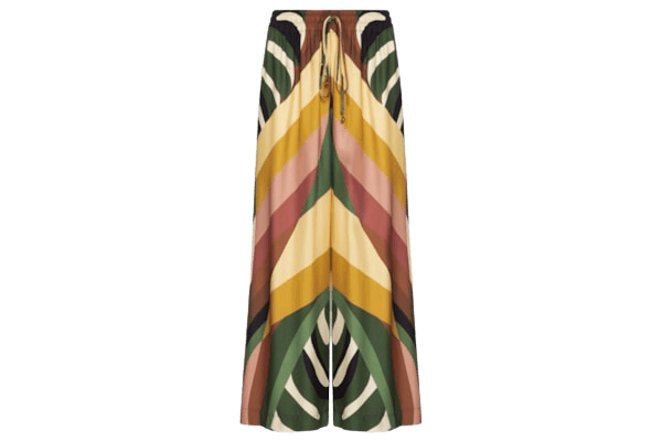Calça Feminina Pantalona Listra Arara Verde Farm