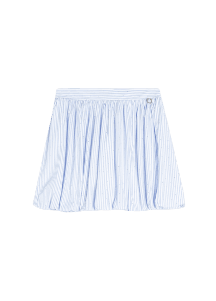 Saia Tricoline Balone Azul Claro
