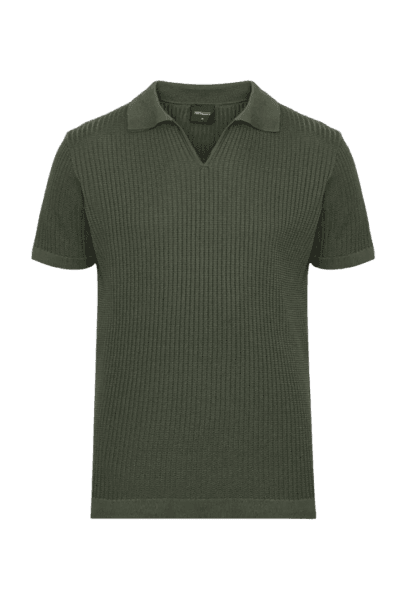 Polo Manga Curta Tricot Explorer Ripstop Verde