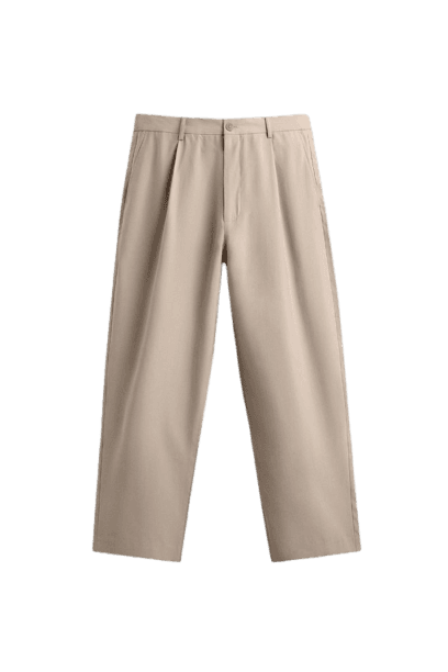 CALÇA FLUIDA COM PREGAS