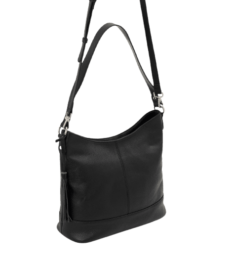 Bolsa Hobo Grande em Couro com Ajuste na Alça