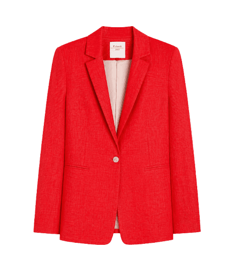 Blazer Puro Linho Felix Vermelho