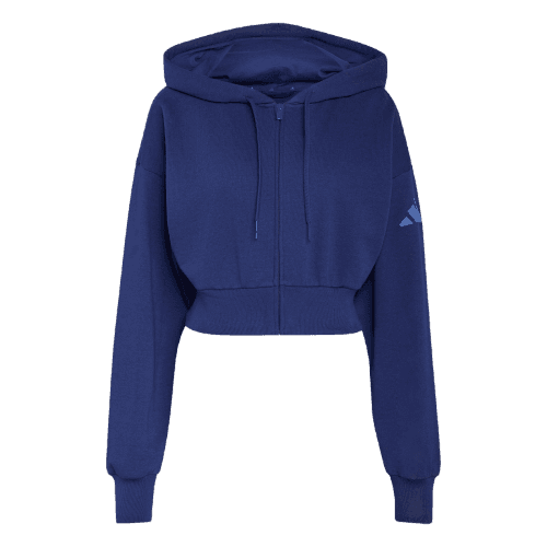Jaqueta com Capuz de Moletinho e Zíper Completo Essentials Contemporary