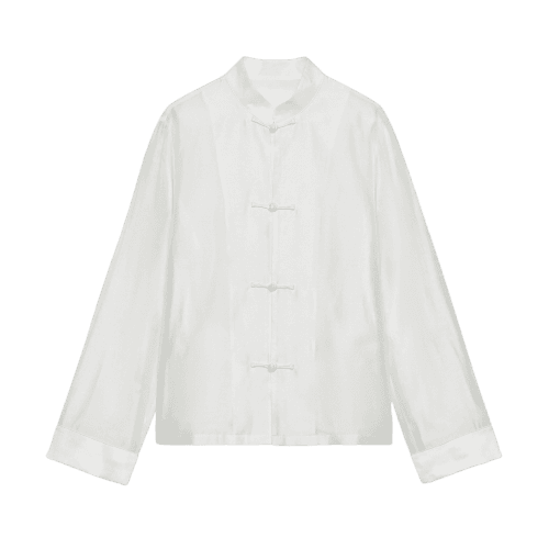 CAMISA ACETINADA COM ALAMARES ZW COLLECTION