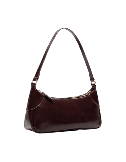 Bolsa de ombro efeito couro