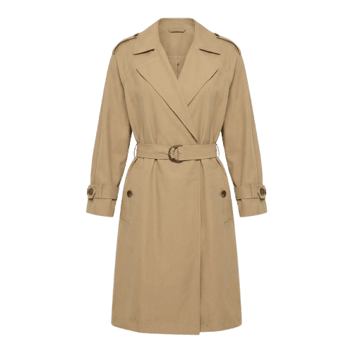 Trench coat com amarração feminino - Bege Escuro | Bia Parente - Special Edition