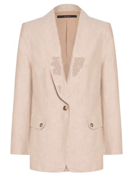 Blazer Feminino Herring Bone Bege Animale