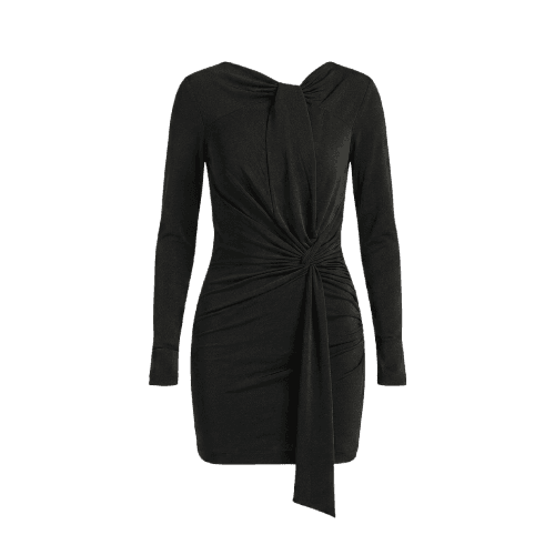 VESTIDO CURTO TORCIDO - PRETO