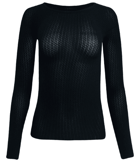 Blusa Camisete em Microfibra com Manga Longa sem Costura TriFil