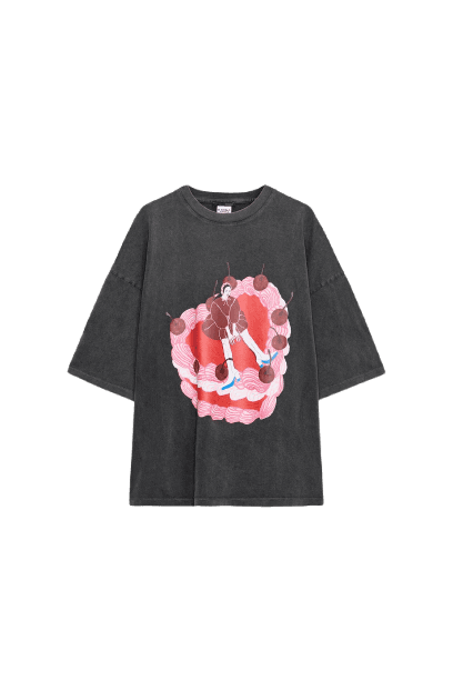 Camiseta com Efeito de Lavagem Kadna Anda