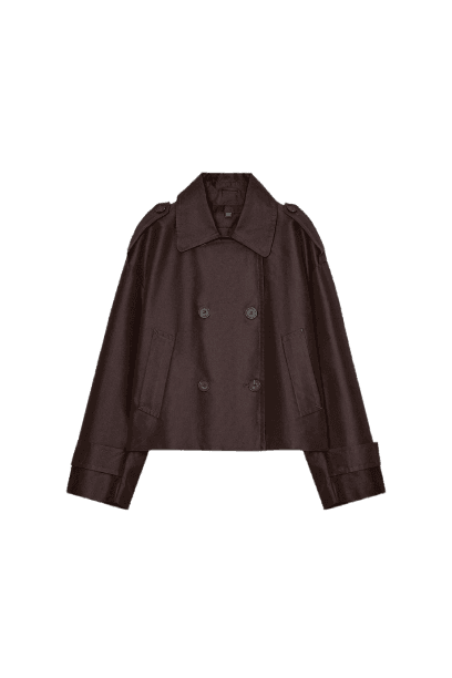 TRENCH CURTO CRUZADO