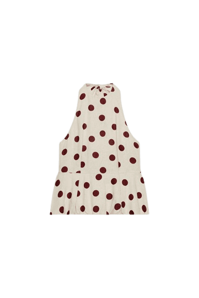 TOP HALTER COM BOLINHAS