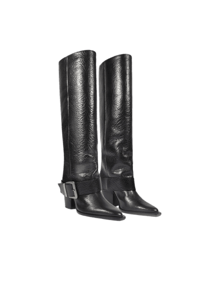 Bota Parker Up Couro Preta