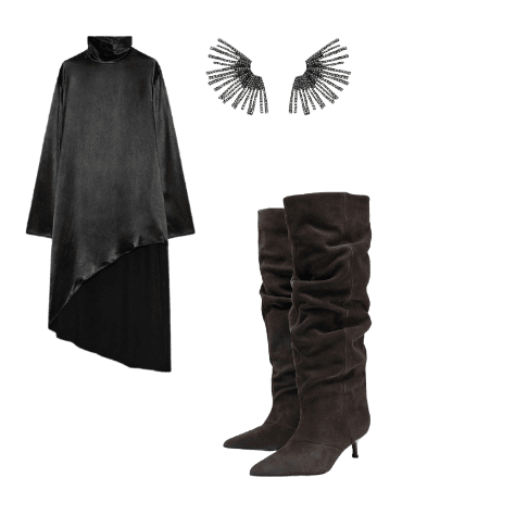 Look Dramático para Festa com amigos