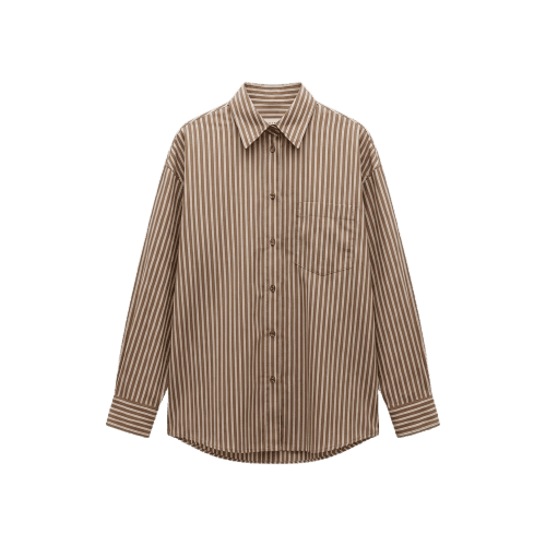 CAMISA DE POPELINA COM BOLSO