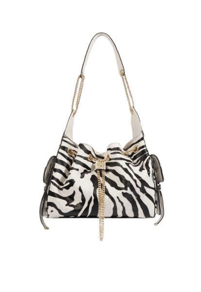 Bolsa Tiracolo Lilibet Wild Média Couro Animal Print