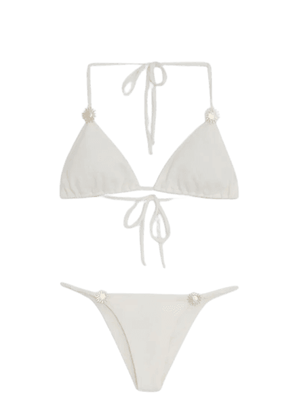 Biquíni Cortininha Bela Aries Branco Triya