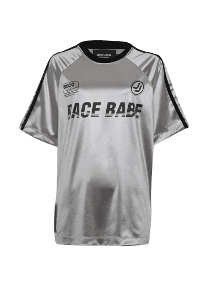 Camiseta Ampla Metal Sport Prata John John Feminina