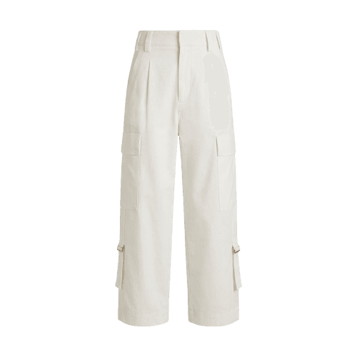 Calça Cargo Faixa Off White