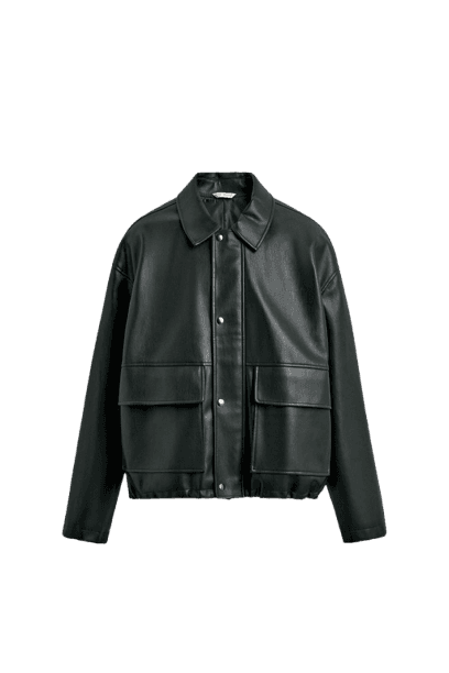 JAQUETA RELAXED FIT DE POLIURETANO