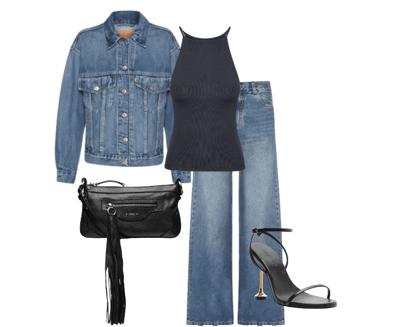 Look Dramático para Festa com amigos