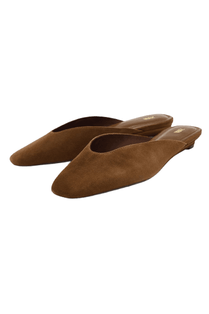 SAPATO SLINGBACK ANABELA EM SUEDE