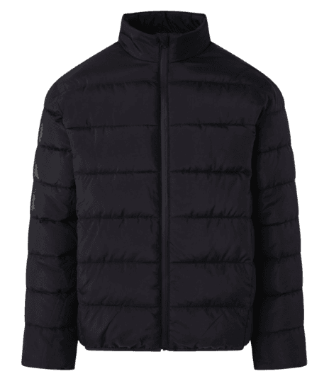 Jaqueta Em Microfibra Com Zíper Preto