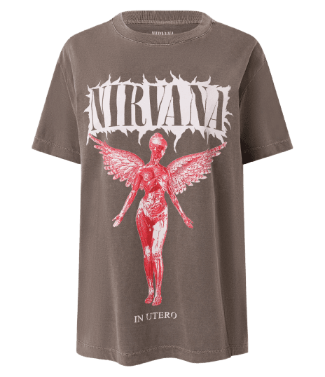 Camiseta Nirvana em Algodão