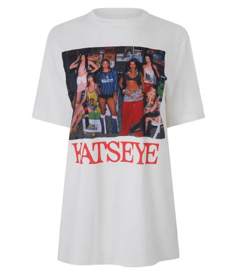 Camiseta em Algodão com Estampa Katseye
