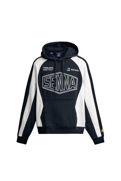 Moletom com Capuz Bordado Ayrton Senna © Senna Brands