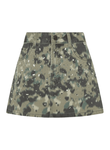 Saia Justa Camouflage John John Feminina