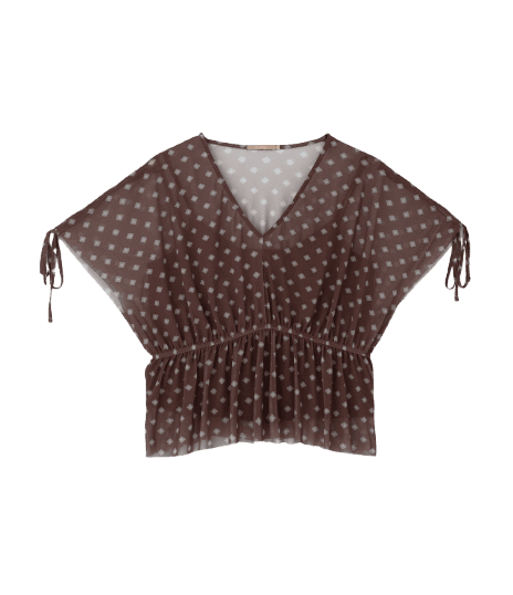 Blusa Bata em Tule com Forro Curve e Plus Size