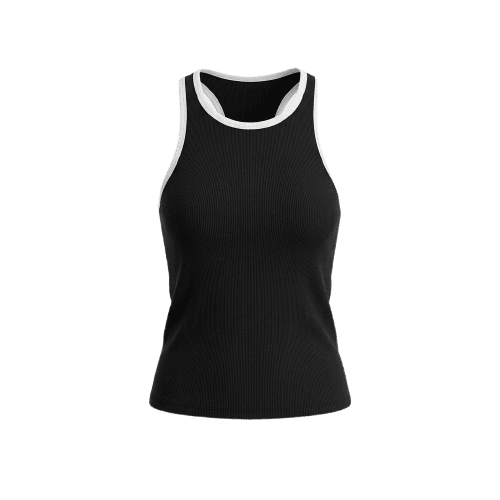 Calça pantacourt alfaiatada feminina - Preto