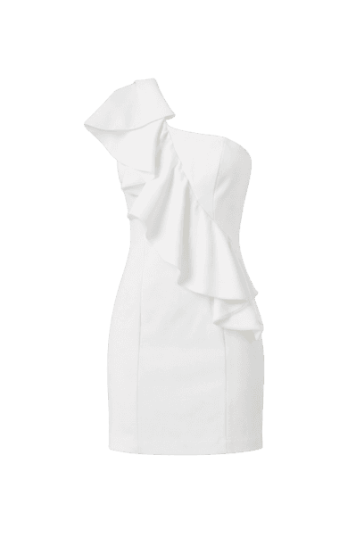 Vestido Lauren Babados Off Wihte