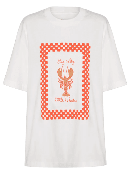 Camiseta Feminina Silk Lobster Branco Dress To