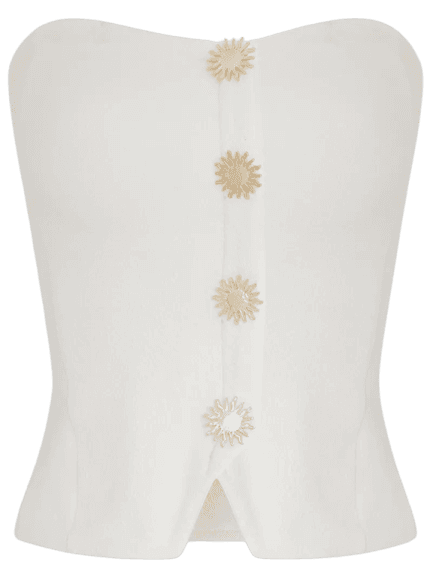 Blusa Feminina Corselet Lunar Branco Triya