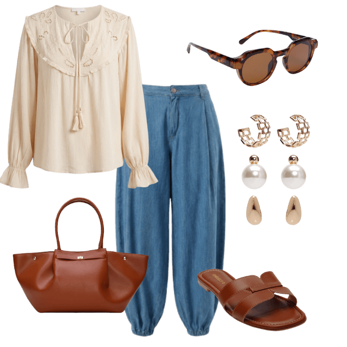 Look Romântico para Trabalho em casa
