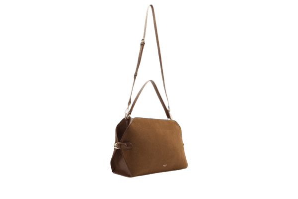 Bolsa Feminina Tote Camurça Grande Tiras Laterais Marrom Arezzo