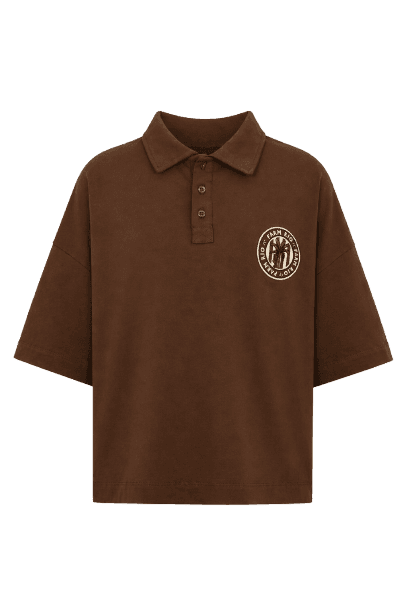 T-Shirt Polo Oversize Bordada