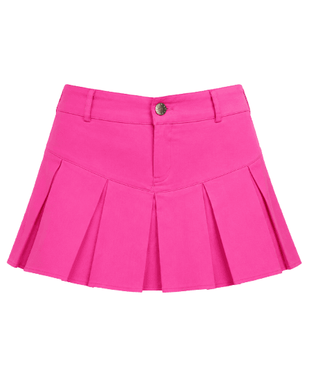 Saia Plissada Com Shorts Girl Boss Planet Girls Rosa