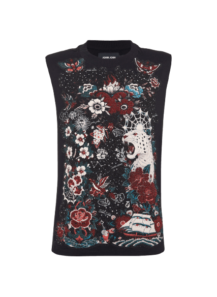 Regata Reta Bright Tattoo Black John John Feminina