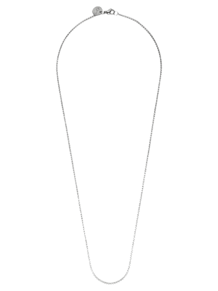 Colar Masculino Corrente Aço Box 2mm Prateado Key Design