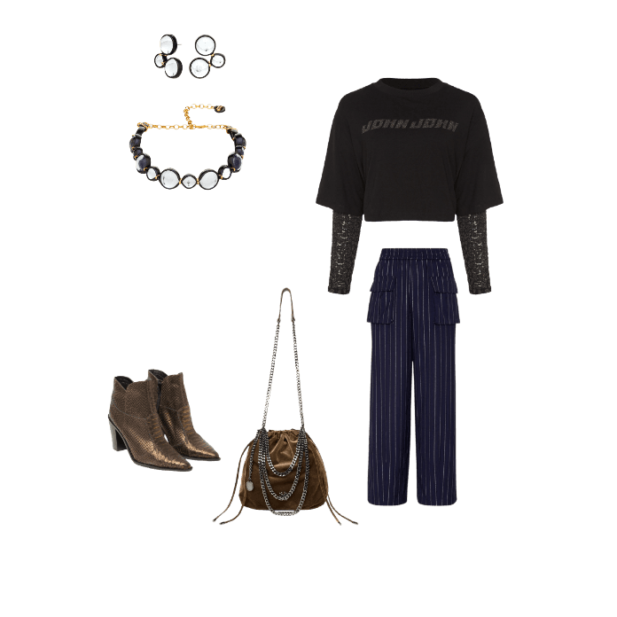 Look Dramático para Festa com amigos