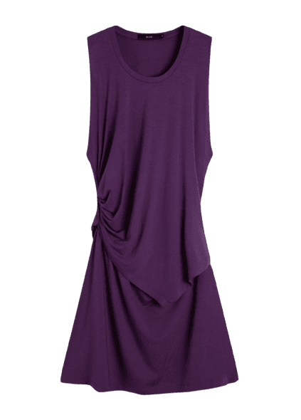 Vestido Viscolycra Side Knot Dress Roxo