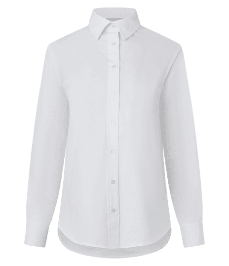 Camisa em Tricoline com Abotoamento e Punho Largo