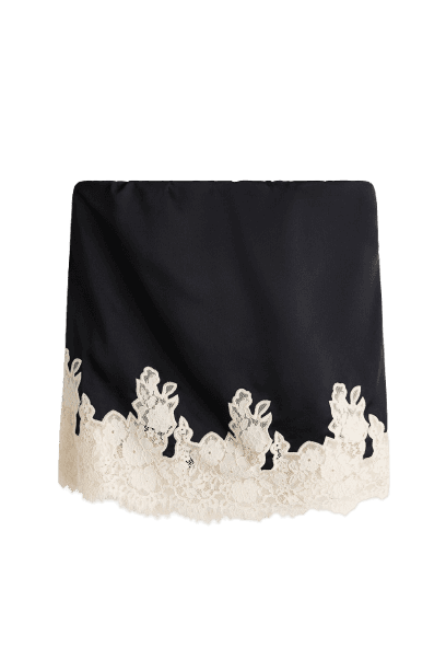 Top bandeau com borda de renda