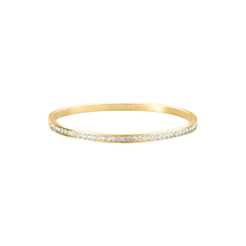 Bracelete Dourado Cravejado em Linha