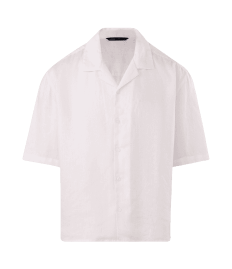 Camisa em Linho com Manga Curta