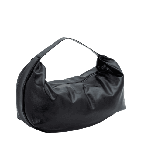 Bolsa Hobo Glossy Grande em PU com Alça Larga