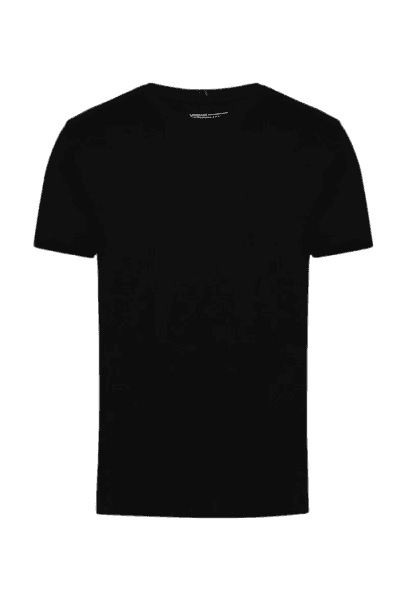 Camiseta Manga Curta Fusionada Toque Seda Preto